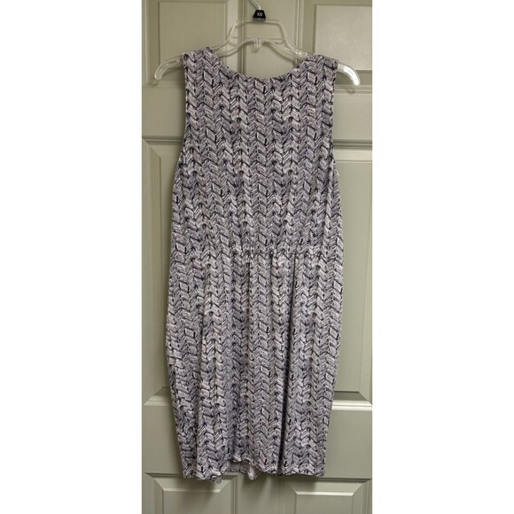 GARNET HILL Pullover Tencel Dress Size Medium Pockets Stretch Sleeveless Casual - Picture 2 of 13